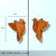 Handcrafted Acacia Wood Birdie Handle Pair
